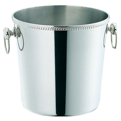 ☆ バー用品 ☆ SW18-8菊渕玉付シャンパンクーラー 6.0L [ Φ223 x H215mm ]【 居酒屋 クラブ ホテル 飲食店 bar 業務用 】