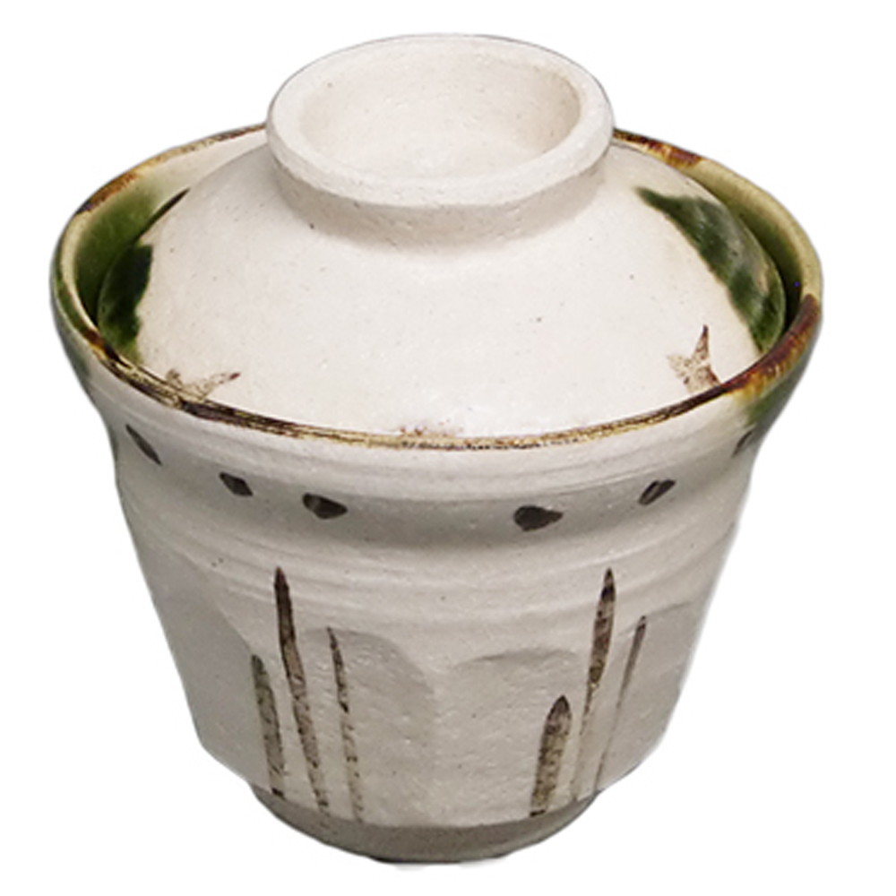 手造織部 むし 9 5 X H9 5cm 2g 茶碗蒸し ちゃわんむし 蒸し器 寿司屋 碗 むし碗 食器 業務用 飲食店 おしゃれ かわいい ギフト プレゼント 引き出物 誕生日 贈り物 贈答品 茶碗蒸し ちゃわんむし 蒸し器 むし碗 寿司屋 碗 人気 おすすめ 和食器