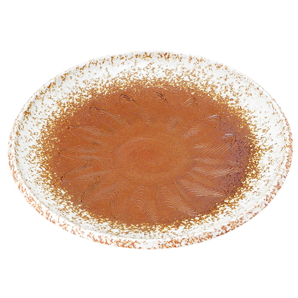 本店は 楽天市場 手造赤土白吹 13 0丸皿 F39 X H6cm 2700g 大きい お皿 大皿 盛り皿 盛皿 人気 おすすめ パスタ皿 パーティー 食器 業務用 飲食店 カフェ うつわ 器 ギフト プレゼント誕生日 贈り物 贈答品 おしゃれ かわいい せともの本舗 公式の