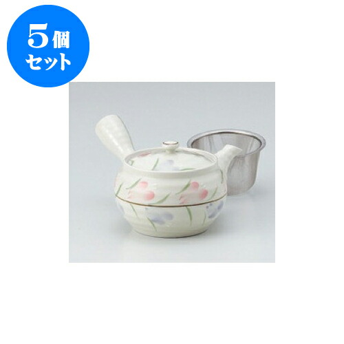 安い 楽天市場 5個セット 急須 花しおり中急須 ｕ 17 5 X 14 5 X 8cm 350cc ポット 急須 きゅうす 土瓶 お茶 一服 まったり 人気 おすすめ 食器 業務用 飲食店 カフェ うつわ 器 おしゃれ かわいい ギフト プレゼント 引き出物 誕生日