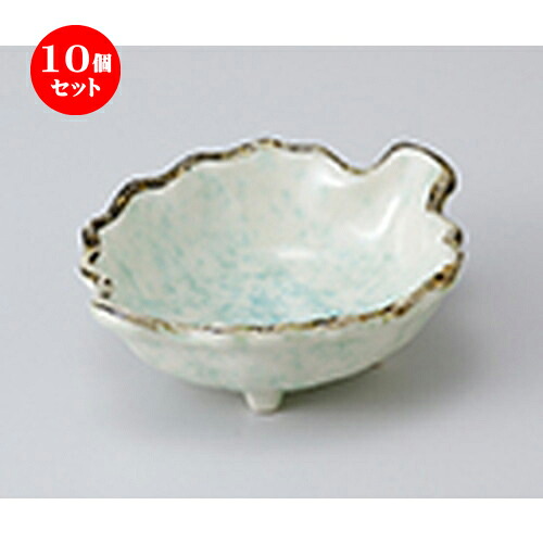 10個セット ☆ 小鉢 ☆ 木の葉型中鉢（星貫入） ［ 13 x 10.5 x 4.5cm ］ | 小鉢 小 小さい 鉢 ボウル 万能 人気 おすすめ 食器 業務用 飲食店 カフェ うつわ 器 おしゃれ かわいい ギフト プレゼント内祝い 結婚祝い 誕生日 贈り物 贈答品 食器セット｜せともの本舗