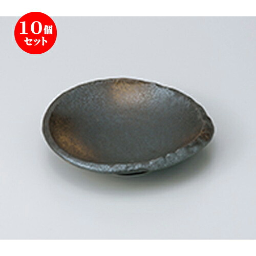 10個セット ☆ 向付 ☆ 備前風オーバル向付 ［ 19 x 18 x 4.7cm ］ | 人気 おすすめ 食器 業務用 飲食店 カフェ うつわ 器 おしゃれ かわいい ギフト プレゼント 引き出物 誕生日 贈り物 贈答品 食器セット｜せともの本舗