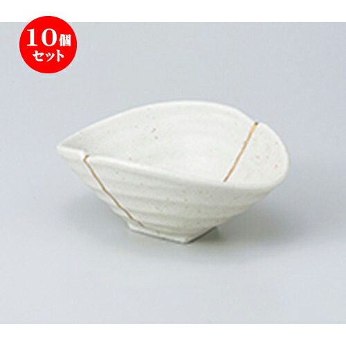 10個セット ☆ 中鉢 ☆ 白伊賀風金線変型小鉢 ［ 15 x 11.5 x 6.2cm ］ | 中鉢 盛鉢 取り鉢 ボウル 中 おすすめ 人気 食器 業務用 飲食店 カフェ うつわ 器 おしゃれ かわいい お洒落 ギフト プレゼント 引き出物 内祝い 結婚祝い 誕生日 贈り物 贈答品 食器セット｜せともの本舗