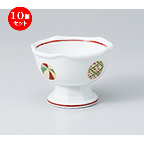 10個セット☆ 小付 ☆ 夢風船梅型高台小鉢（小） ［ 9 x 6.3cm ］ | 和食器 鉢 小鉢 ボウル 料亭 ホテル 食器 業務用 飲食店 カフェ うつわ 器 おしゃれ かわいい ギフト プレゼント 内祝い 誕生日 贈り物 贈答品 おすすめ 食器セット