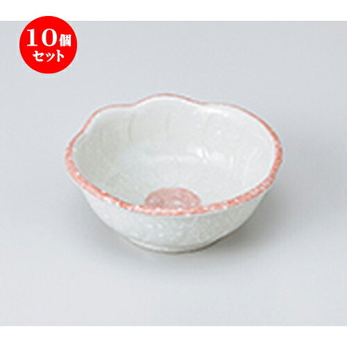 10個セット ☆ 小鉢 ☆ 淡雪梅型3.5小鉢（赤） ［ 11.5 x 4.5cm ］ | 小鉢 小 小さい 鉢 ボウル 万能 人気 おすすめ 食器 業務用 飲食店 カフェ うつわ 器 おしゃれ かわいい ギフト プレゼント内祝い 結婚祝い 誕生日 贈り物 贈答品 食器セット