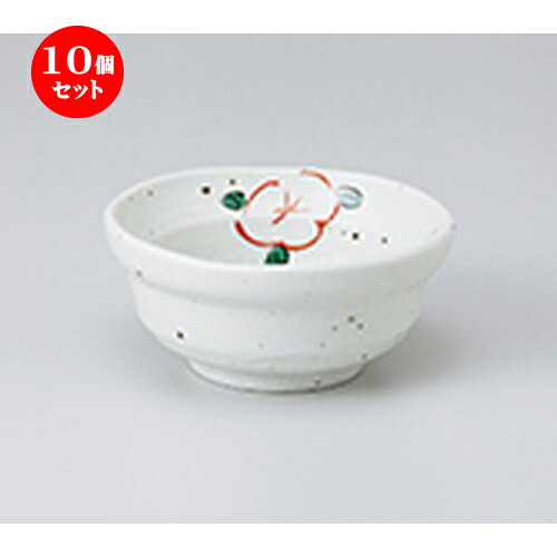 10個セット ☆ 小鉢 ☆ 白イラボ赤絵花 3.6小鉢 ［ 11 x 5cm ］ | 小鉢 小 小さい 鉢 ボウル 万能 人気 おすすめ 食器 業務用 飲食店 カフェ うつわ 器 おしゃれ かわいい ギフト プレゼント内祝い 結婚祝い 誕生日 贈り物 贈答品 食器セット