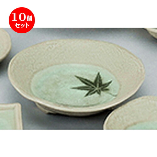 10個セット☆ 和陶オープン ☆ ビードロ紅葉 5.0三ツ足皿 [ 15.5 x 3.4cm ] | 中皿 デザート皿 取り皿 人気 食器 業務用 飲食店 カフェ ホテル SNS プレゼント内祝い ギフト パーティ 引き出物 SNS SNS 家庭用 食器セット