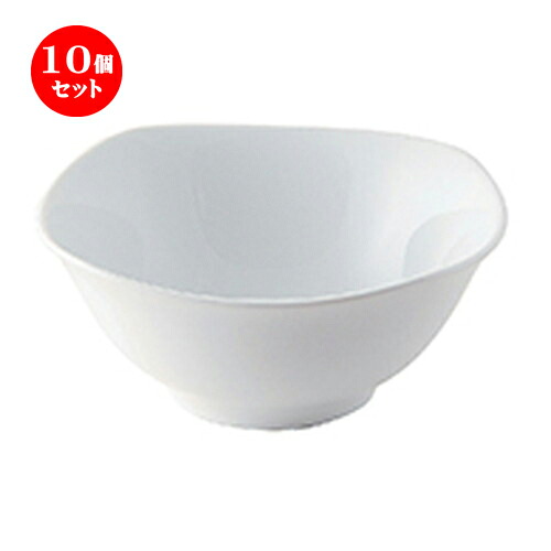 10個セット☆ 洋陶オープン ☆ シェフズスタイル（白磁） 6&Prime;スクエアボール白磁 [ 15.5 x 15.0 x 6.5cm ・500cc ] | おすすめ 人気 食器 業務用 飲食店 カフェ うつわ 器 おしゃれ かわいい お洒落 可愛い ギフト プレゼント 引き出物 内祝い 結婚祝い 誕生日 食器セット｜せともの本舗