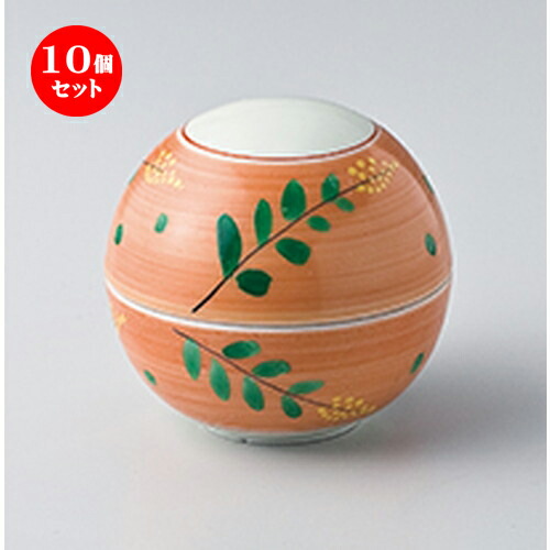 10個セット ☆ 珍味特選 ☆赤絵萩珍味 [ 6.8 x 6.5cm ] | 珍味 小付け 小鉢 小皿 お漬物 薬味入れ おすすめ 人気 食器 業務用 飲食店 カフェ うつわ 器 おしゃれ かわいい お洒落 可愛い ギフト プレゼント 引き出物 内祝い 結婚祝い 誕生日 贈り物 贈答品 食器セット