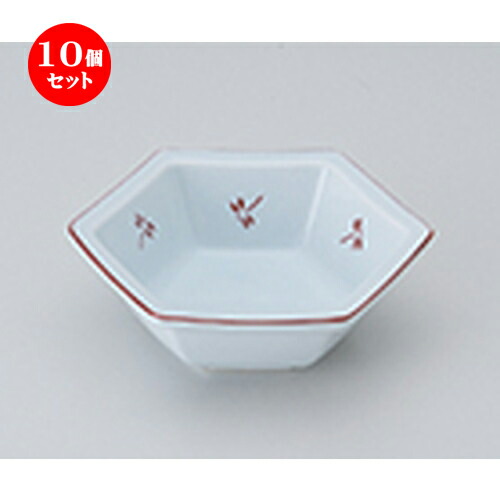 10個セット ☆ 松花堂 ☆ トンボ六角鉢 [ 11.2 x 10 x 3.5cm ］ | 弁当 小鉢 豆皿 幕ノ内 人気 おすすめ 食器 業務用 飲食店 カフェ うつわ 器 おしゃれ かわいい ギフト プレゼント 引き出物 誕生日 贈り物 贈答品 食器セット