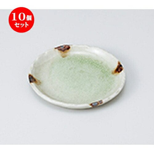 10個セット ☆ 和皿 ☆ 笹みどり4.5丸皿 [ 14.2 x 2cm ］ | 小皿 取り皿 人気 おすすめ 食器 業務用 飲食店 小さいお皿 カフェ うつわ 器 おしゃれ かわいい ギフト プレゼント 引き出物 誕生日 贈り物 贈答品 SNS 便利 内祝い 開店祝 普段使い 引っ越し祝い 食器セット