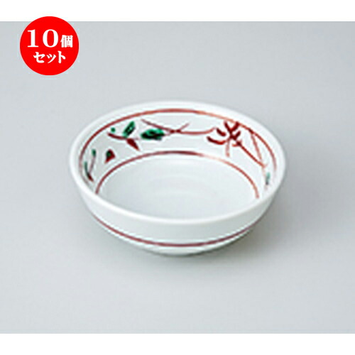 10個セット ☆ 松花堂 ☆ 朱呉須花絵丸小鉢 [ 11.5 x 4.3cm ］ | 弁当 小鉢 豆皿 幕ノ内 人気 おすすめ 食器 業務用 飲食店 カフェ うつわ 器 おしゃれ かわいい ギフト プレゼント 引き出物 誕生日 贈り物 贈答品 食器セット