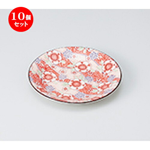 10個セット ☆ 和皿 ☆ 紅染 5.0皿（赤） [ 15.5 x 2.1cm ］ | 中皿 デザート皿 取り皿 人気 おすすめ 食器 業務用 飲食店 カフェ うつわ ホテル 家庭用 器 SNS 内祝い ギフト プレゼント パーティ 引き出物 誕生日 記念日 贈り物 贈答品 SNS 食器セット｜せともの本舗