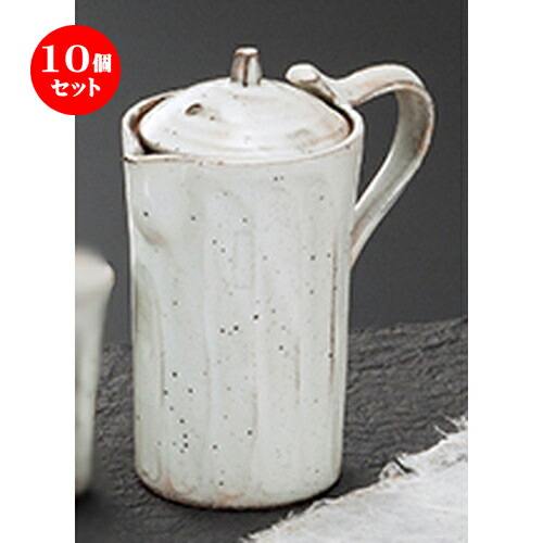 10個セット ☆ 酒器特選 ☆ 粉引面取冷酒器 [ 6.8 x 13cm 200cc ] | 冷酒 お酒 日本酒 徳利 酒器 きき酒 バー bar 晩酌 人気 おすすめ 食器 業務用 飲食店 カフェ うつわ 器 おしゃれ かわいい ギフト プレゼント 引き出物 誕生日 贈り物 贈答品 食器セット