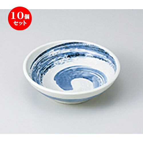10個セット ☆ 多用鉢 ☆ 粉引青流 手捻り5.0鉢 [ 16.8 x 5cm ］ | 中鉢 盛鉢 取り鉢 ボウル 中 おすすめ 人気 食器 業務用 飲食店 カフェ うつわ 器 おしゃれ かわいい お洒落 ギフト プレゼント 引き出物 内祝い 結婚祝い 誕生日 贈り物 贈答品 食器セット