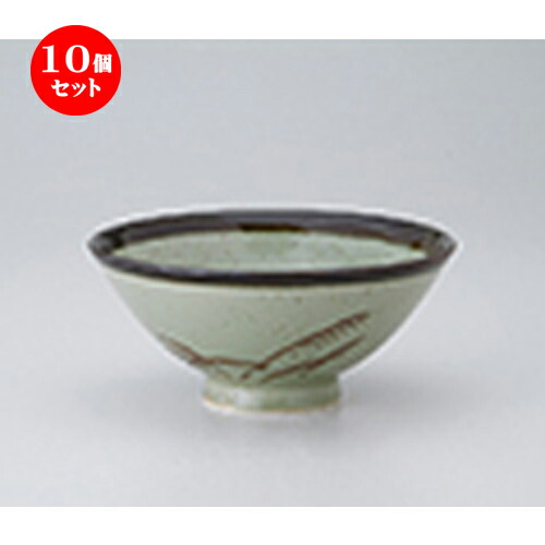 10個セット ☆ 茶漬碗 ☆ 織部ススキ大茶身丼 [ 15.5 x 7cm ］ | ライス丼 小鉢 お茶碗 ご飯 お好み丼 おすすめ 食器 業務用 飲食店 カフェ うつわ 器 おしゃれ かわいい お洒落 可愛い ギフト プレゼント 引き出物 内祝い 結婚祝い 誕生日 贈り物 贈答品 食器セット｜せともの本舗