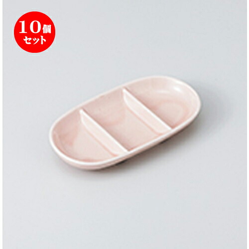 10個セット ☆ そば用品 ☆ ピンク小判三品 [ 14 x 7.5 x 2cm ］ | 人気 おすすめ 食器 業務用 飲食店 カフェ うつわ 器 おしゃれ かわいい ギフト プレゼント 引き出物 誕生日 贈り物 贈答品 食器セット｜せともの本舗