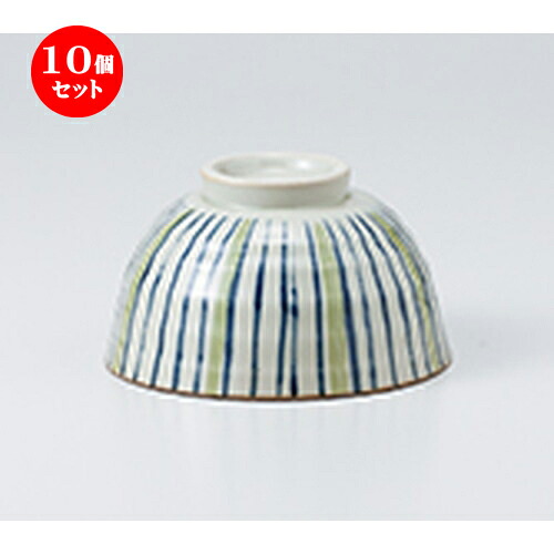 10個セット ☆ 飯椀 ☆ 二色十草平飯碗 [ 11.5 x 6.4cm ］ | ちゃわん お茶碗 飯碗 ご飯茶碗 白米 人気 おすすめ 食器 業務用 飲食店 カフェ うつわ 器 おしゃれ かわいい ギフト プレゼント 引き出物 誕生日 贈り物 贈答品 食器セット