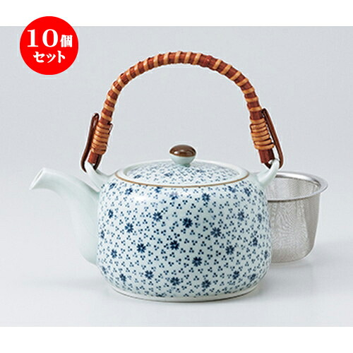 10個セット 土瓶 / 風たより4号土瓶（Uアミ付） [ 12.5 x 9.8cm 700cc ] | ポット 急須 土瓶 お茶 大きい 一服 まったり 人気 おすすめ 食器 業務用 飲食店 カフェ うつわ 器 おしゃれ かわいい ギフト プレゼント 引き出物 誕生日 贈り物 贈答品 食器セット
