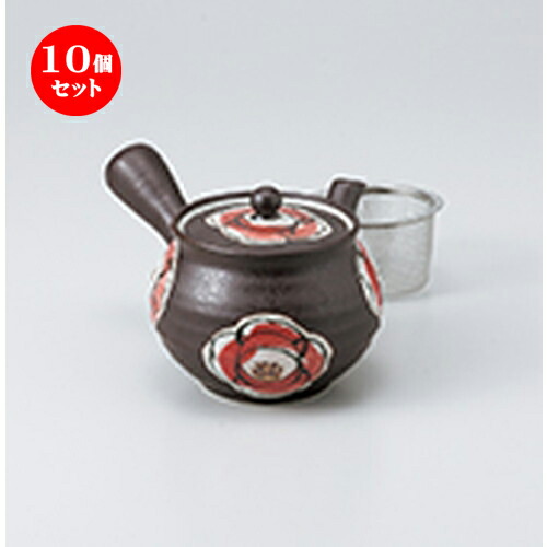 安い 10個セット 急須 錆椿急須 U茶こし付10 5 X 10 3cm 450cc ポット 急須 きゅうす 土瓶 お茶 一服 まったり 人気 おすすめ 食器 業務用 飲食店 カフェ うつわ 器 おしゃれ かわいい ギフト プレゼント 引き出物 誕生日