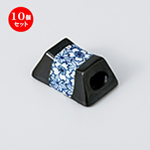 10個セット ☆ 箸置 ☆ 染付春秋筺箸置 [ 4.3 x 2.8 x 2cm ］ | 箸置き 箸置 はしおき 箸 カトラリー 食器 業務用 飲食店 カフェ うつわ 器 おしゃれ かわいい お洒落 ギフト プレゼント 引き出物 内祝い 結婚祝い 誕生日 贈り物 贈答品 食器セット｜せともの本舗