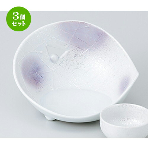 驚きの安さ 3個セット 刺身特選 紫吹一珍ラスターかまくら型刺身鉢 15 5 X 15 2 X 9 9cm 料亭 旅館 和食器 飲食店 業務用 保存版 Flex Money Com