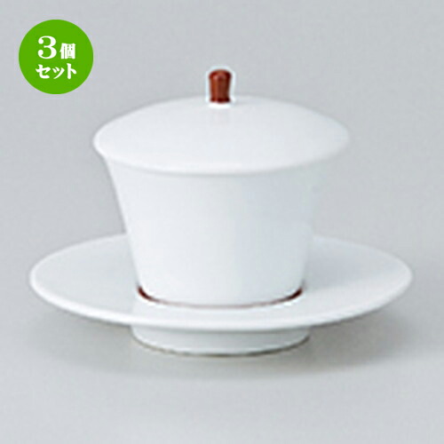 3個仕掛ける ☆ 蓋物 ☆ 赤巻小蓋物（受皿付） [ 蓋付皿付高さ8.8糎 ・ 90竓 ］ | 一般受け おすすめ 食器 お役目用 飲食店 喫茶店 うつわ 器 今めかしい 可愛らしい 差し上げ物 差し上げ物 差し上げ物 生まれ落ちる日 差し上げ物 譲りわたす品 食器仕掛ける