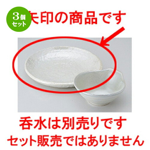3個セット ☆ 天皿 ☆ 真珠7.0丸皿 [ 19.3 x 3cm ］ | 天婦羅 天ぷら テンプラ おすすめ 人気 食器 業務用 飲食店 カフェ うつわ 器 おしゃれ かわいい お洒落 可愛い ギフト プレゼント 引き出物 内祝い 結婚祝い 誕生日 贈り物 贈答品 食器セット
