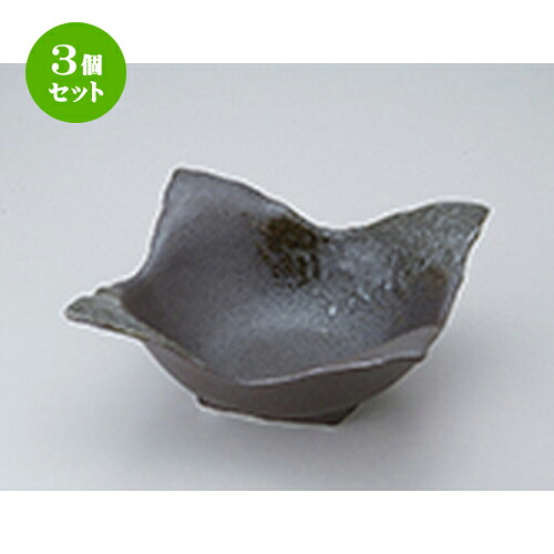 3個セット ☆ 多用鉢 ☆ 黒白吹四方鉢（大） [ 19.5 x 19.5 x 8.5cm ］ | 中鉢 盛鉢 取り鉢 ボウル 中 おすすめ 人気 食器 業務用 飲食店 カフェ うつわ 器 おしゃれ かわいい お洒落 ギフト プレゼント 引き出物 内祝い 結婚祝い 誕生日 贈り物 贈答品 食器セット