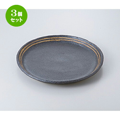3個セット☆ 盛込皿 ☆ 黒ライン丸7.0皿 [ 20.5 x 2.5cm ］ | 盛皿 和食 取り皿 居酒屋 人気 おすすめ 食器 業務用 ファミリー 飲食店 カフェ うつわ ホテル 家庭用 器 おしゃれ SNS 内祝い ギフト プレゼント パーティ 引き出物 誕生日 記念日 贈り物 贈答品 SNS 食器セット 6,098円