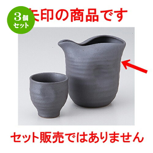 3個セット☆ 酒器 ☆ 鉄黒2.0冷酒器 [ 11.5 x 10.5cm 450cc ] | 冷酒 お酒 日本酒 徳利 酒器 きき酒 バー bar 晩酌 人気 おすすめ 食器 業務用 飲食店 カフェ うつわ 器 おしゃれ かわいい ギフト プレゼント 引き出物 誕生日 贈り物 贈答品 食器セット｜せともの本舗