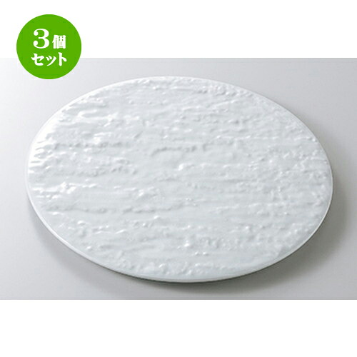 3個セット☆ モダンスタイル ☆ マーズ25cmサークル/ホワイト [ 24.8 x 1.2cm ] | 大皿 プレート パーティ 人気 おすすめ 食器 洋食器 業務用 飲食店 カフェ うつわ 器 おしゃれ かわいい ギフト プレゼント 引き出物 誕生日 贈り物 贈答品 自宅用 大きい 食器セット｜せともの本舗