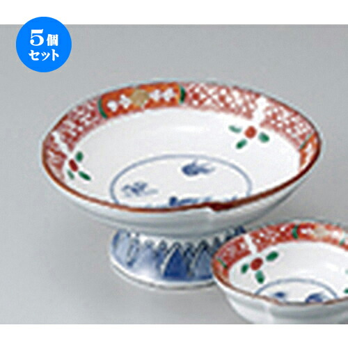 5個セット ☆ 刺身 ☆ 万暦高台刺身鉢 ［ 15 x 7cm ］ | 人気 おすすめ 食器 業務用 飲食店 カフェ うつわ 器 おしゃれ かわいい ギフト プレゼント 引き出物 誕生日 贈り物 贈答品 食器セット