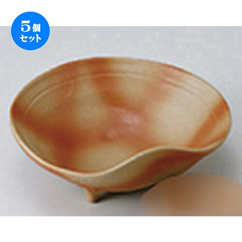 5個セット ☆ 刺身 ☆ 火襷刺身鉢 ［ 14.8 x 13.2 x 4.5cm ］ | 人気 おすすめ 食器 業務用 飲食店 カフェ うつわ 器 おしゃれ かわいい ギフト プレゼント 引き出物 誕生日 贈り物 贈答品 食器セット