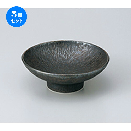 5個セット☆ 向付 ☆ 金結晶とちり高台4.0小鉢 ［ 12.3 x 5.5cm ］ | 小鉢 小 小さい 鉢 ボウル 万能 人気 おすすめ 食器 業務用 飲食店 カフェ うつわ 器 おしゃれ かわいい ギフト プレゼント内祝い 結婚祝い 誕生日 贈り物 贈答品 食器セット｜せともの本舗