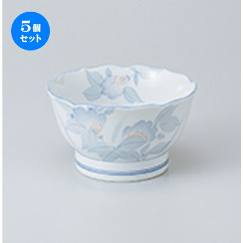 5個セット☆ 小鉢 ☆ まごころ桔梗型4.0鉢 ［ 12.5 x 7cm ］ | 小鉢 小 小さい 鉢 ボウル 万能 人気 おすすめ 食器 業務用 飲食店 カフェ うつわ 器 おしゃれ かわいい ギフト プレゼント内祝い 結婚祝い 誕生日 贈り物 贈答品 食器セット｜せともの本舗