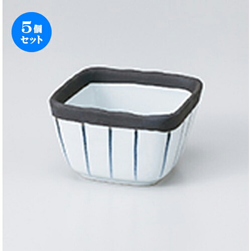 5個セット☆ 小鉢 ☆ いぶし黒十草角3.3小鉢 ［ 8 x 5.7cm ］ | 小鉢 小 小さい 鉢 ボウル 万能 人気 おすすめ 食器 業務用 飲食店 カフェ うつわ 器 おしゃれ かわいい ギフト プレゼント内祝い 結婚祝い 誕生日 贈り物 贈答品 食器セット