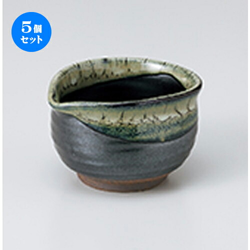 5個セット☆ 小付 ☆ 黒うのふ流し小鉢 ［ 9.5 x 8.5 x 6cm ］ | 和食器 鉢 小鉢 ボウル 料亭 ホテル 食器 業務用 飲食店 カフェ うつわ 器 おしゃれ かわいい ギフト プレゼント 内祝い 誕生日 贈り物 贈答品 おすすめ 食器セット