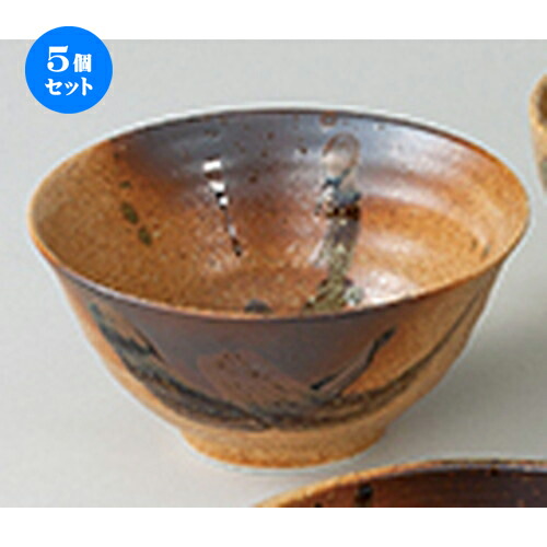 5個セット 和陶オープン / 信楽織部手引6.3反種丼 [ 20 x 9.5cm ] | 反丼 どんぶり 丼 ラーメン うどん そば 鉢 はち 盛り鉢 食器 業務用 飲食店 カフェ うつわ 器 おしゃれ かわいい 可愛い ギフト プレゼント 引き出物 内祝い 結婚祝い 誕生日 おすすめ 食器セット