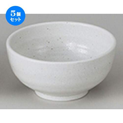 5個セット☆ 和陶オープン ☆ 新生白マット水晶 5.5うどん鉢 [ 17 x 8.5cm ] | そば丼 うどん ラーメン どんぶり 鉢 盛り鉢 食器 業務用 飲食店 カフェ うつわ 器 おしゃれ かわいい ギフト プレゼント 引き出物 内祝い 結婚祝い おすすめ 食器セット