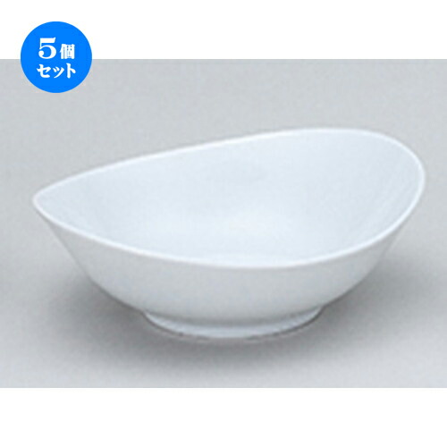 5個セット☆ 洋陶オープン ☆ オーバル 21cmボール白 [ 20.6 x 17.3 x 6.3cm ] | おすすめ 人気 食器 業務用 飲食店 カフェ うつわ 器 おしゃれ かわいい お洒落 可愛い ギフト プレゼント 引き出物 内祝い 結婚祝い 誕生日 贈り物 自宅 イベント 食器セット