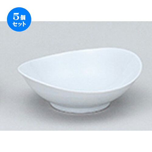 5個セット☆ 洋陶オープン ☆ オーバル 17cmボール白 [ 16.6 x 15.3 x 5.5cm ] | おすすめ 人気 食器 業務用 飲食店 カフェ うつわ 器 おしゃれ かわいい お洒落 可愛い ギフト プレゼント 引き出物 内祝い 結婚祝い 誕生日 贈り物 自宅 イベント 食器セット