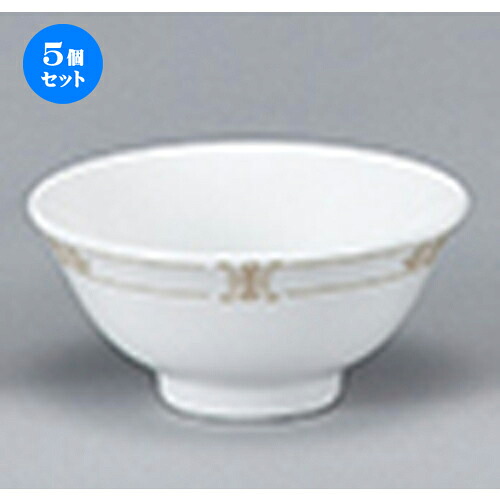 5個セット☆ 中華オープン ☆ 珠洛（強化） 41/2吋スープ碗 [ 11.4 x 4.8cm ] | スープ 汁椀 フカヒレ ライス 飯碗 チャーハン ラーメン 人気 おすすめ 食器 中華 飯店 中華食器 業務用 飲食店 カフェ うつわ 器 おしゃれ かわいい ギフト プレゼント 誕生日 食器セット
