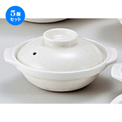 5個セット☆ 萬古焼オープン ☆ 銀峯貫入 6.0浅鍋 [ 22 x 18.5 x 10cm ] | 人気 おすすめ 食器 業務用 飲食店 カフェ うつわ 器 おしゃれ かわいい ギフト プレゼント 引き出物 誕生日 贈り物 贈答品 食器セット