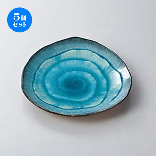 5個セット☆ 和皿 ☆ 藍染スカイ 三角9.0皿 [ 26.5 x 26.5 x 4cm ］ | 中皿 デザート皿 取り皿 人気 おすすめ 食器 業務用 飲食店 カフェ うつわ ホテル 家庭用 器 SNS 内祝い ギフト プレゼント パーティ 引き出物 誕生日 記念日 贈り物 贈答品 SNS 食器セット