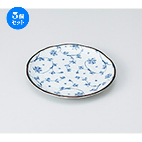 楽天市場】5個セット☆ 和皿 ☆ 千段十草7.0皿 [ 21.6 x 2.9cm