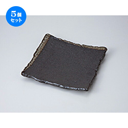 5個セット☆ 和皿 ☆ 柳ヶ原 凛19cm正角皿 [ 19 x 19 x 2.4cm ］ | 人気 おすすめ 食器 業務用 飲食店 カフェ うつわ 器 おしゃれ かわいい ギフト プレゼント 引き出物 誕生日 贈り物 贈答品 食器セット｜せともの本舗