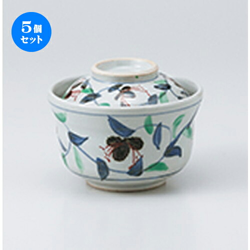 5個仕掛ける ☆ 蓋物 ☆ 唐草円御菓子碗 [ 12.8 x 9糎 ］ | 一般受け おすすめ 食器 お役目用 飲食店 喫茶店 うつわ 器 今めかしい 可愛らしい 差し上げ物 差し上げ物 差し上げ物 生まれ落ちる日 差し上げ物 譲りわたす品 食器仕掛ける