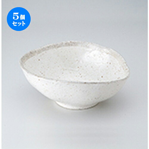 5個セット ☆ 多用鉢 ☆ 白唐津変型大鉢 [ 24 x 20.5 x 9cm ］ | 中鉢 盛鉢 取り鉢 ボウル 中 おすすめ 人気 食器 業務用 飲食店 カフェ うつわ 器 おしゃれ かわいい お洒落 ギフト プレゼント 引き出物 内祝い 結婚祝い 誕生日 贈り物 贈答品 食器セット