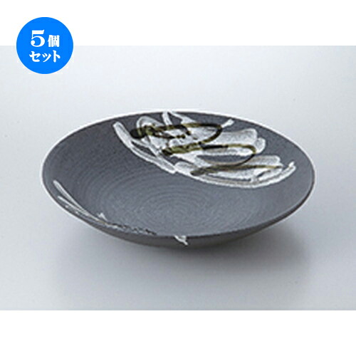 5個セット☆ 盛込鉢 ☆ 鉄黒乱線紋尺2大鉢 [ 36.3 x 8.6cm ］ | 盛り鉢 盛鉢 万能 取り鉢 おすすめ 食器 業務用 飲食店 カフェ うつわ 器 おしゃれ かわいい お洒落 可愛い おしゃれ かわいい お洒落 可愛い 食器セット｜せともの本舗 66,550円